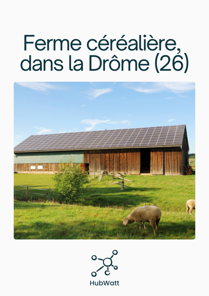 Retour d'expérience d'un projet autoconsommation collective sur une ferme céréalière, dans la Drôme